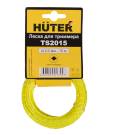 Леска Huter TS2015 для триммера, 2 мм, витой квадрат Леска Huter TS2015 для триммера, 2 мм, витой квадрат