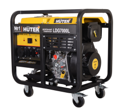 Электрогенератор дизельный LDG 7000L Huter