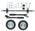 Комплект колёс и ручек для бензогенераторов DY6500, DY8000, DY9500, DY11000 L/LX/LX-3/LXA/LXW Huter в Минске