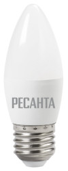 Лампа светодиодная РЕСАНТА LL-R-C37-6W-230-3K-E27 Лампа светодиодная РЕСАНТА LL-R-C37-6W-230-3K-E27