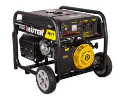 Портативный бензогенератор Huter DY6500LX с колесами Портативный бензогенератор Huter DY6500LX с колесами