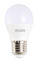 Лампа светодиодная Ресанта LL-R-G45-7W-230-4K-E27 Лампа светодиодная Ресанта LL-R-G45-7W-230-4K-E27